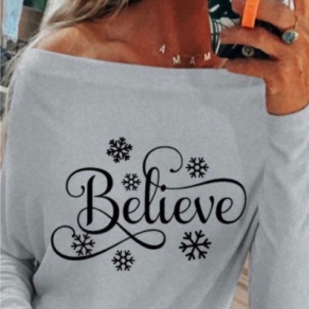 Boutique | Gray Inspirational Sweat Shirt